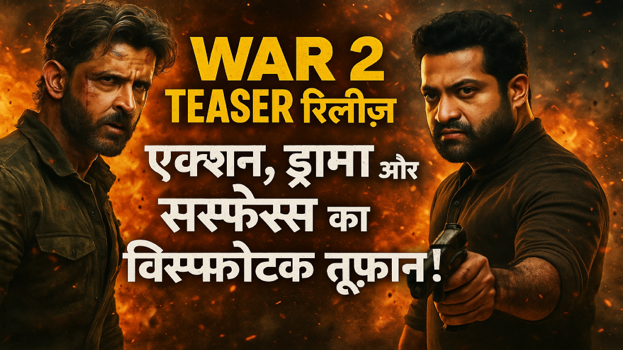 War 2 Teaser Release तूफानी एक्शन और रोमांच का नया दौर शुरू