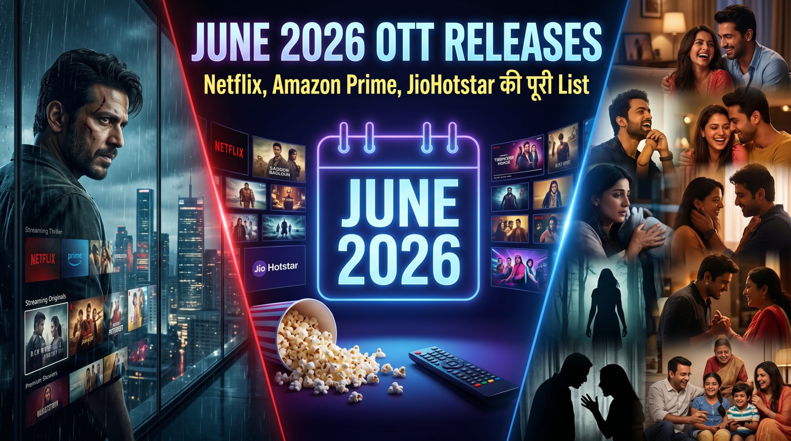 June 2026 OTT releases में OTT पर क्या देखें Netflix, Amazon Prime, JioHotstar की पूरी List